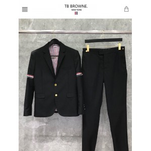 职业正装小西服男士黑色休闲潮流拼接羊毛韩版修身