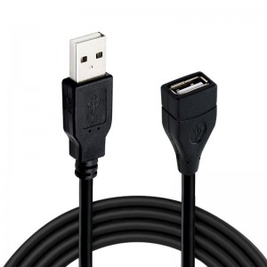 USB 2.0 数据线延长线 0.6m/1m/1.5m 有线数据传输线 显示器投影仪超高速数据延长线